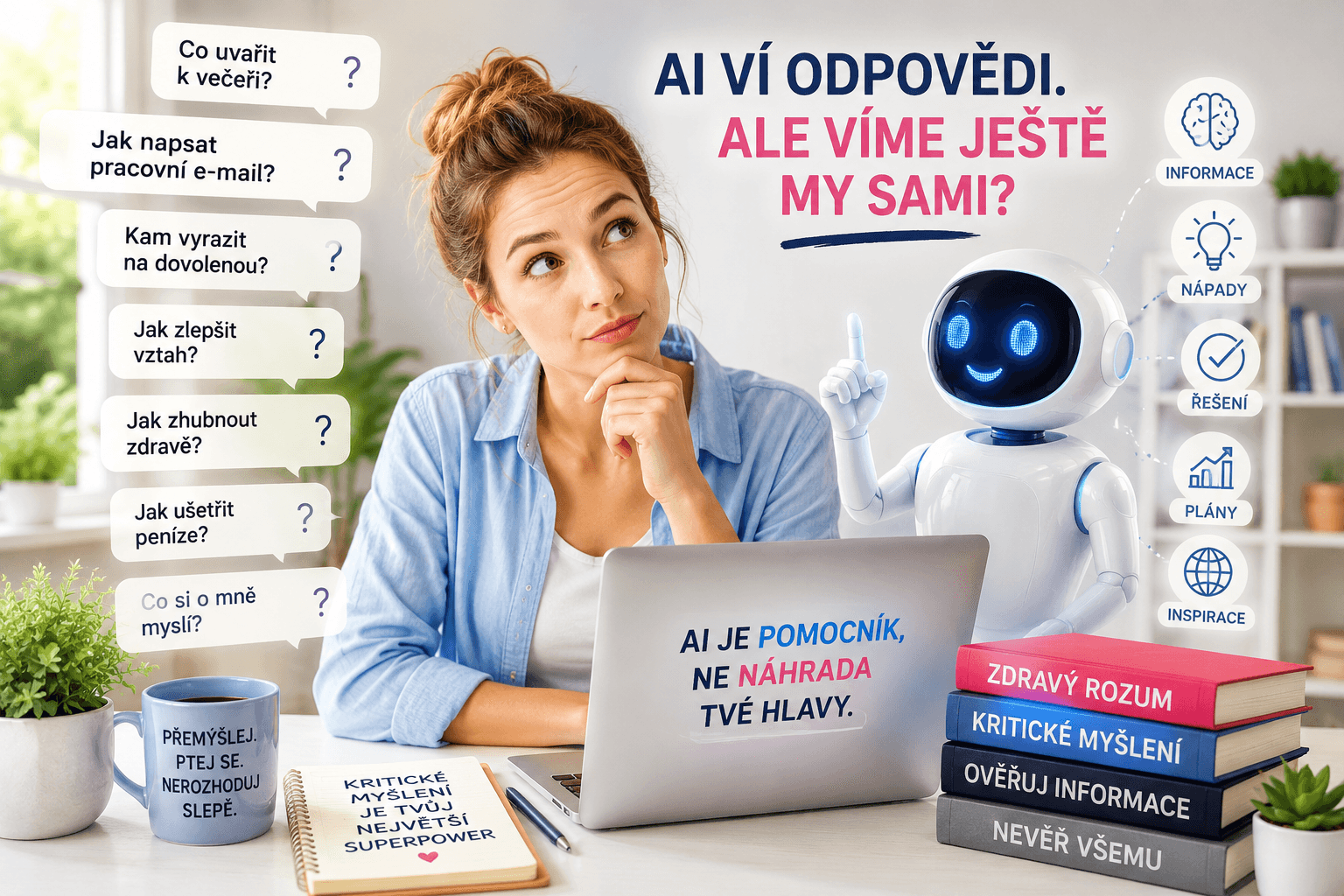 AI nás dělá línými a hloupými? Šokující pravda o tom, co už dnes necháváme rozhodovat stroje
