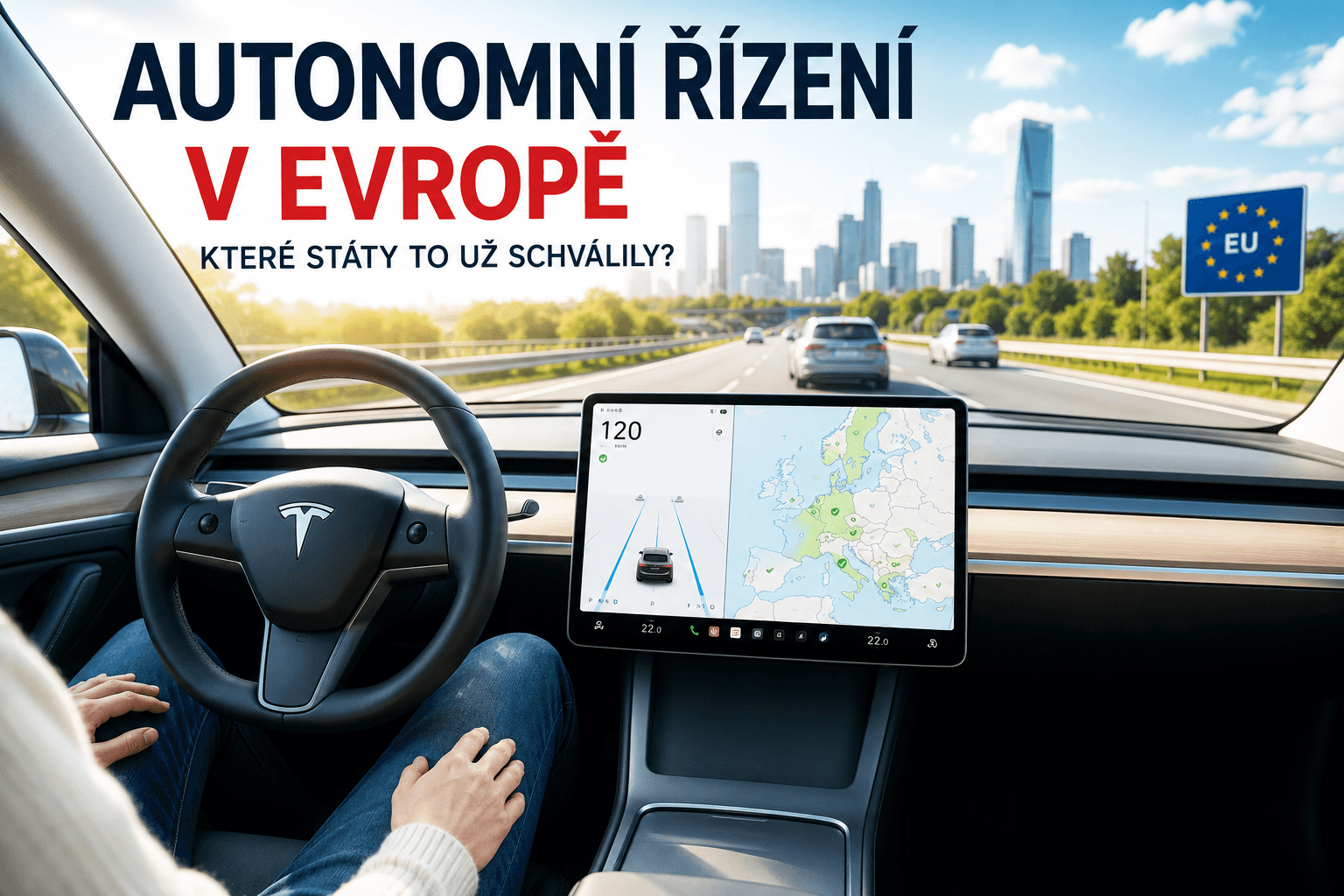 Kdo ponese vinu při nehodě? Tesla otevírá v Evropě největší dopravní experiment desetiletí