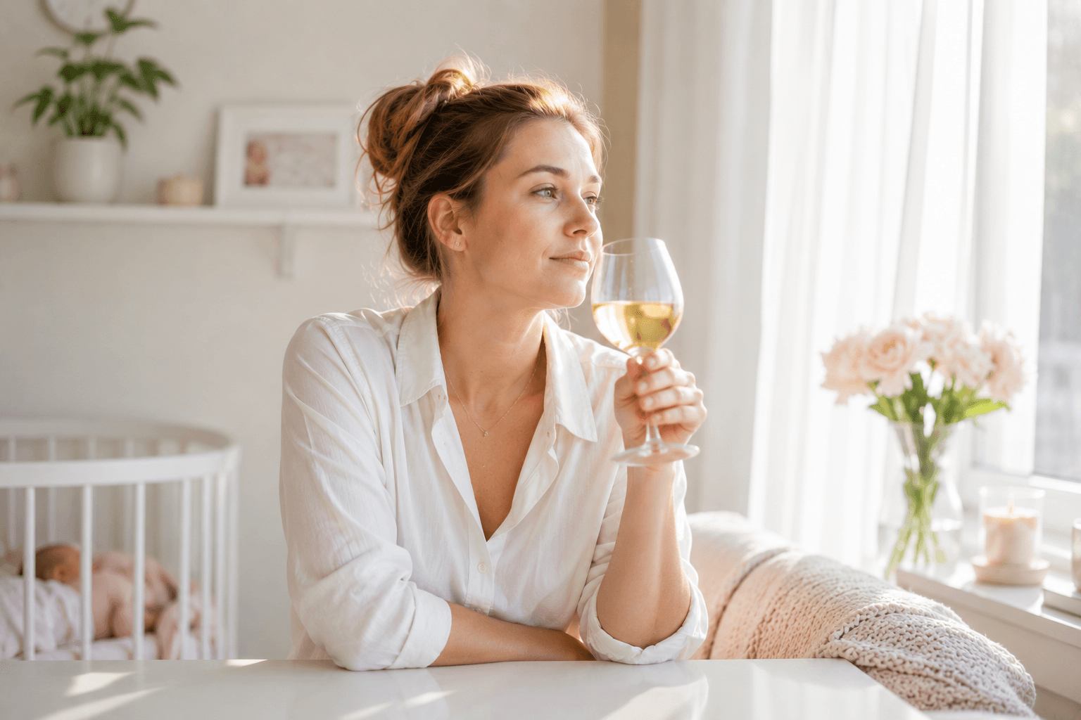 Sklenka po uspání dítěte. Proč stále více žen na mateřské sahá po alkoholu?